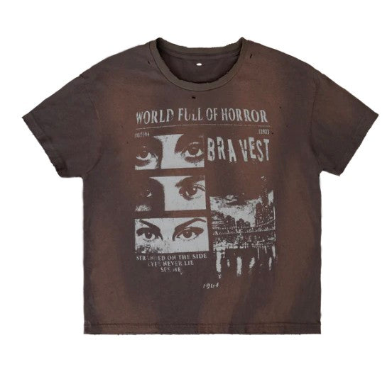 Bravest Studios Horrors Vintage Tee Black
