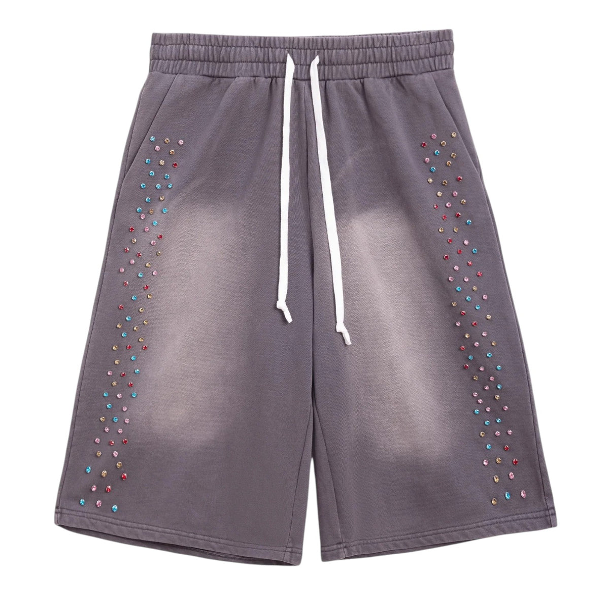 Cactus Valley Crystal Cactus Sweat Shorts Vintage Black
