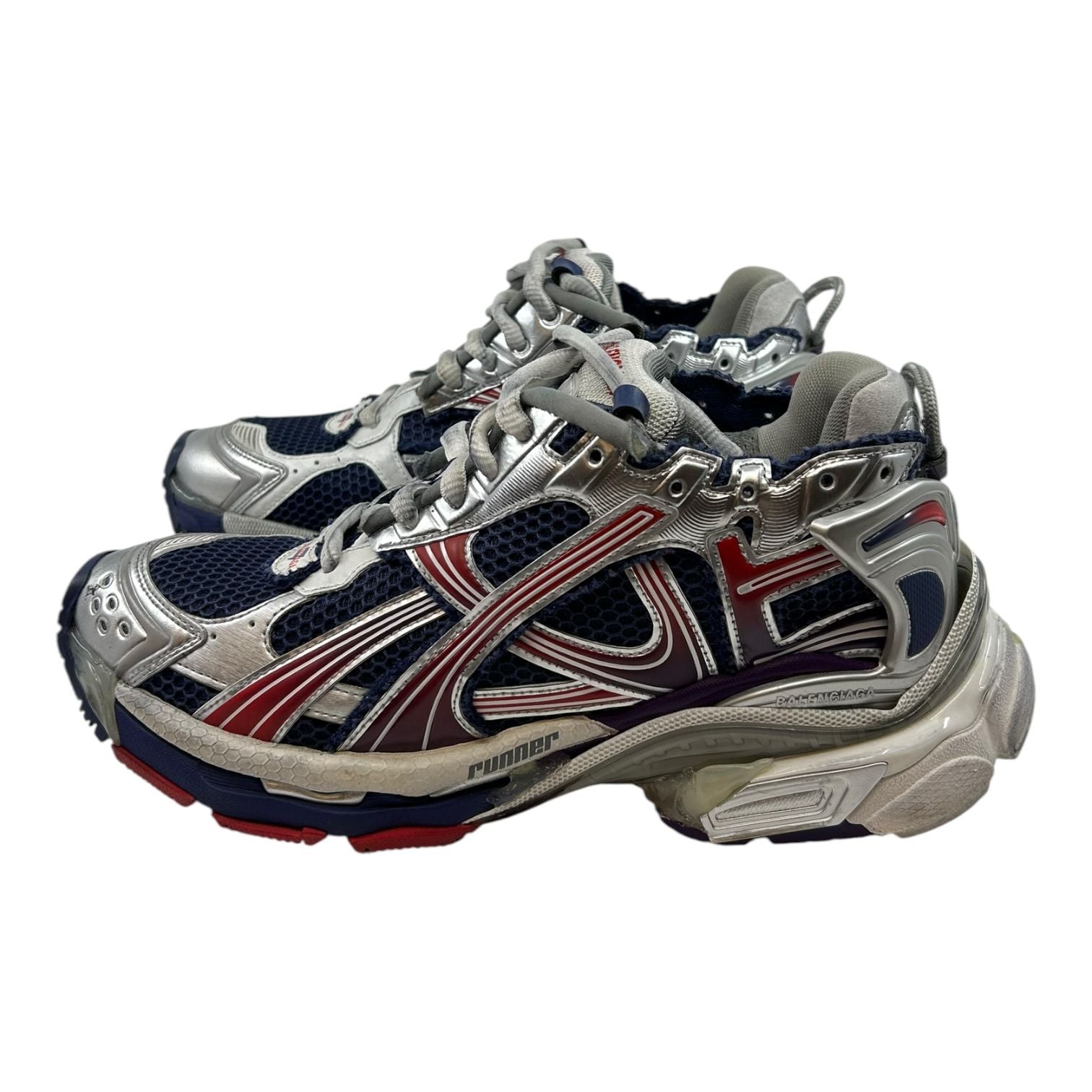 Balenciaga Runner Sneaker Navy Red Grey