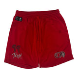 Chrome Hearts Matty Boy Team Mesh Warm Up Jersey Shorts Red