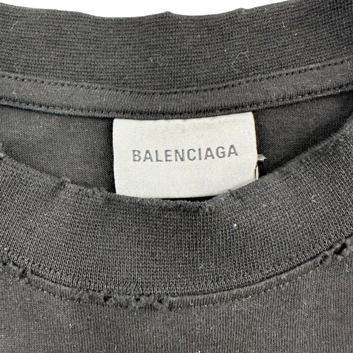 Balenciaga Scaré Coeur Oversized Tee Black