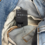AMIRI Varsity Eagle Logo-Patch Jeans Blue