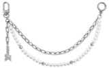 Louis Vuitton Pearls Chain Belt And Bag Charm
