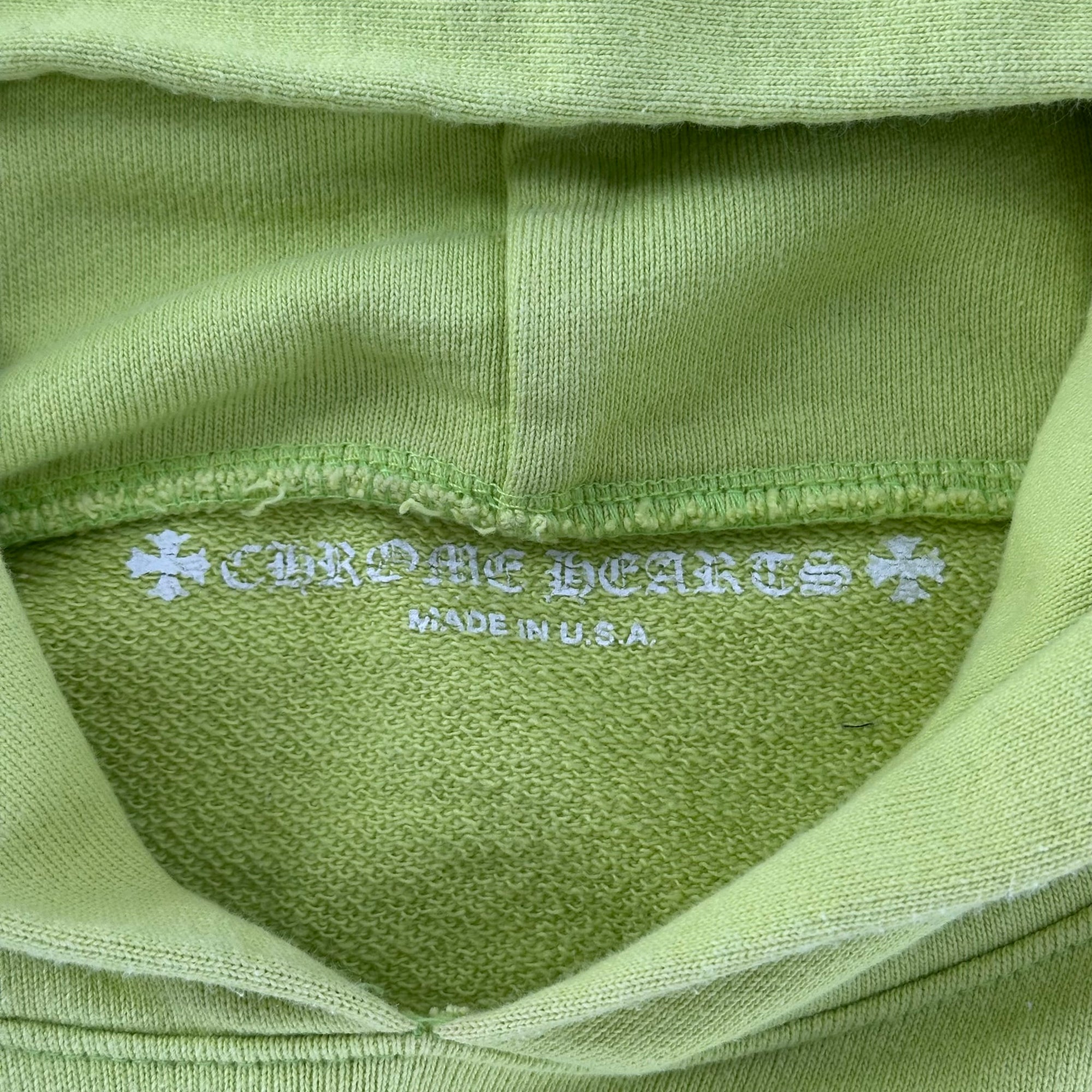 Chrome Hearts Matty Boy Link Hoodie Lime Green