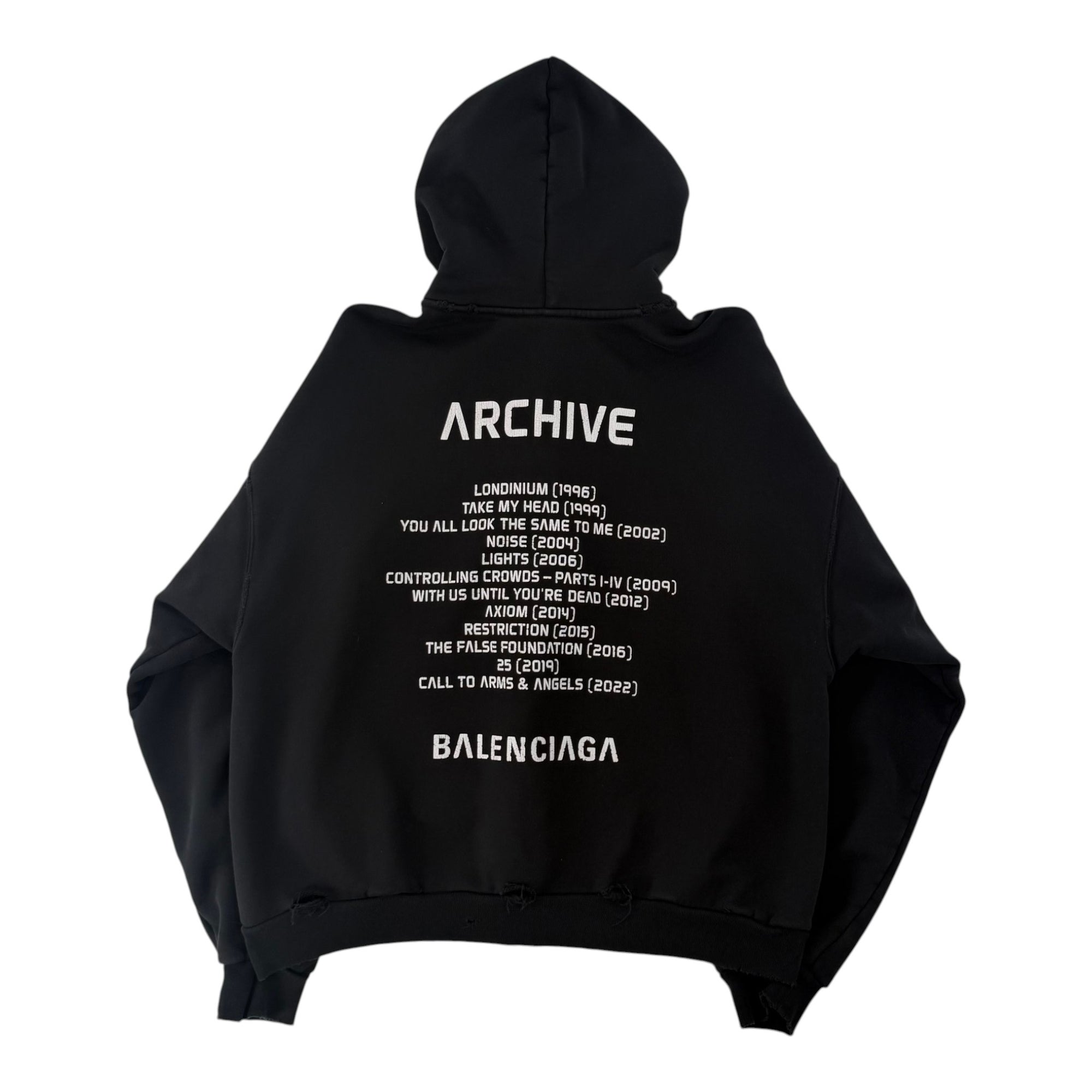 Balenciaga Music Archive Zip Up Black