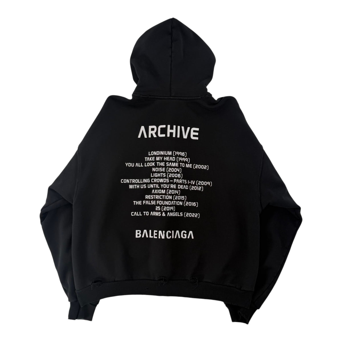 Balenciaga Music Archive Zip Up Black
