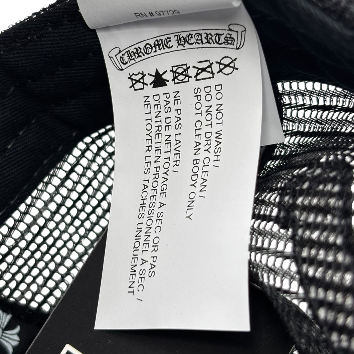 Chrome Hearts F*ck Leather Patch Trucker Hat Black/Pink