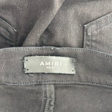 Amiri MX1 Black Silver Ribbed