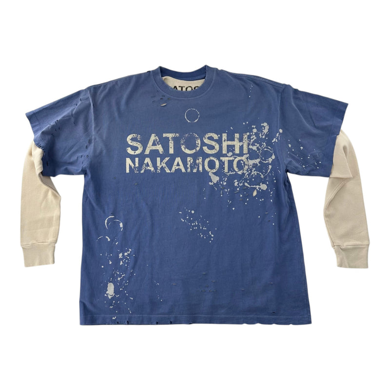 Satoshi Nakamoto Thermal Tee Blue