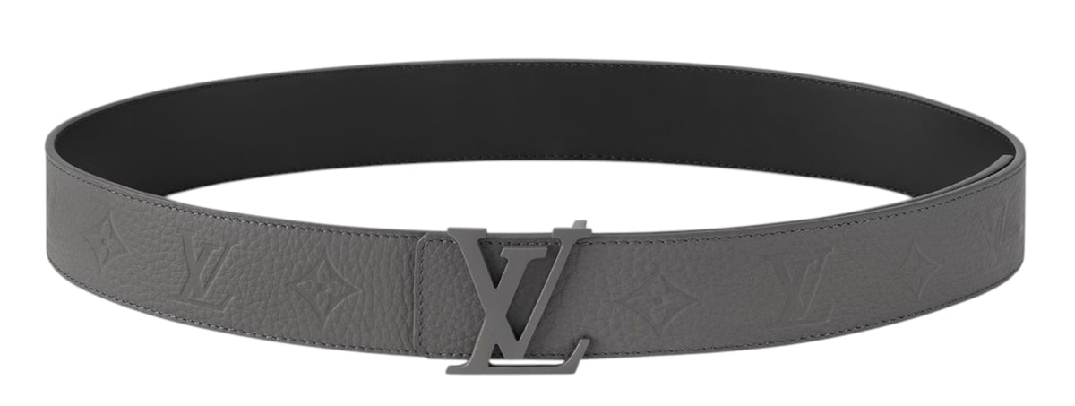 Louis Vuitton Grey Embossed Monogram Belt