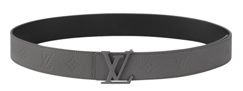 Louis Vuitton Grey Embossed Monogram Belt