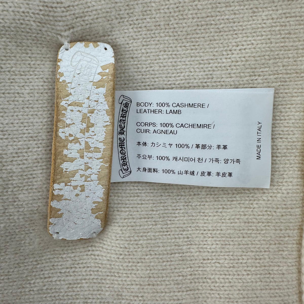 Chrome Hearts Knit Blanket Cream