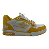 Louis Vuitton Trainer Low Velcro Strap Yellow Monogram Denim