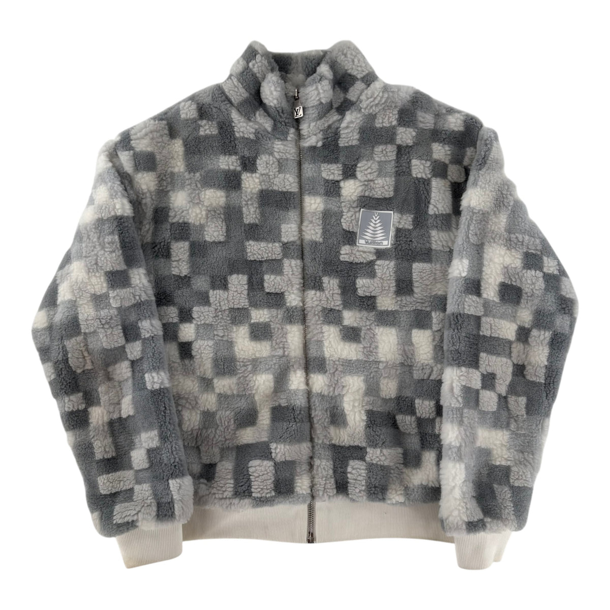 Louis Vuitton Damoflage Snow Fleece Blouson Jacket White