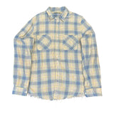 Amiri Flannel Blue Cream