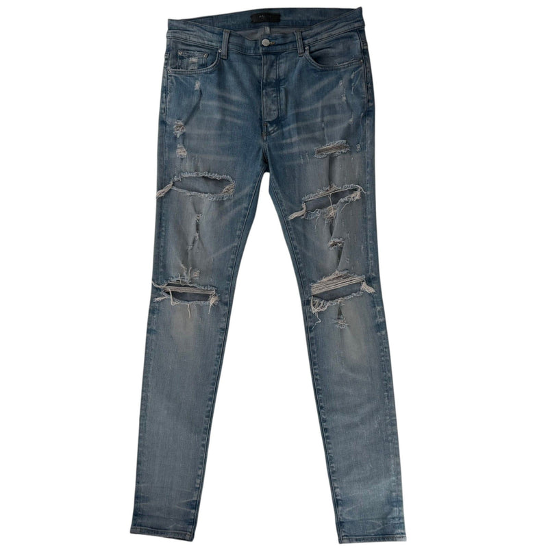 Amiri Distressed Jeans Dark Blue