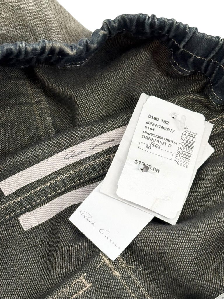 Rick Owens Bela Wide-Leg Drawstring Jeans