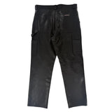 Chrome Hearts Fleur Knee Leather Carpenter Pants Black