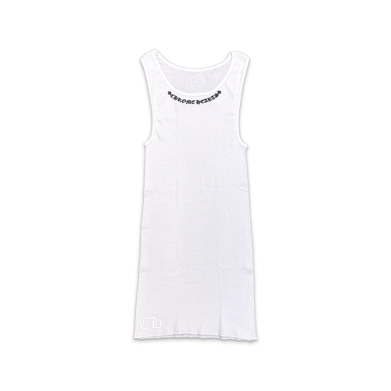 Chrome Hearts T-Bar Logo Tank White