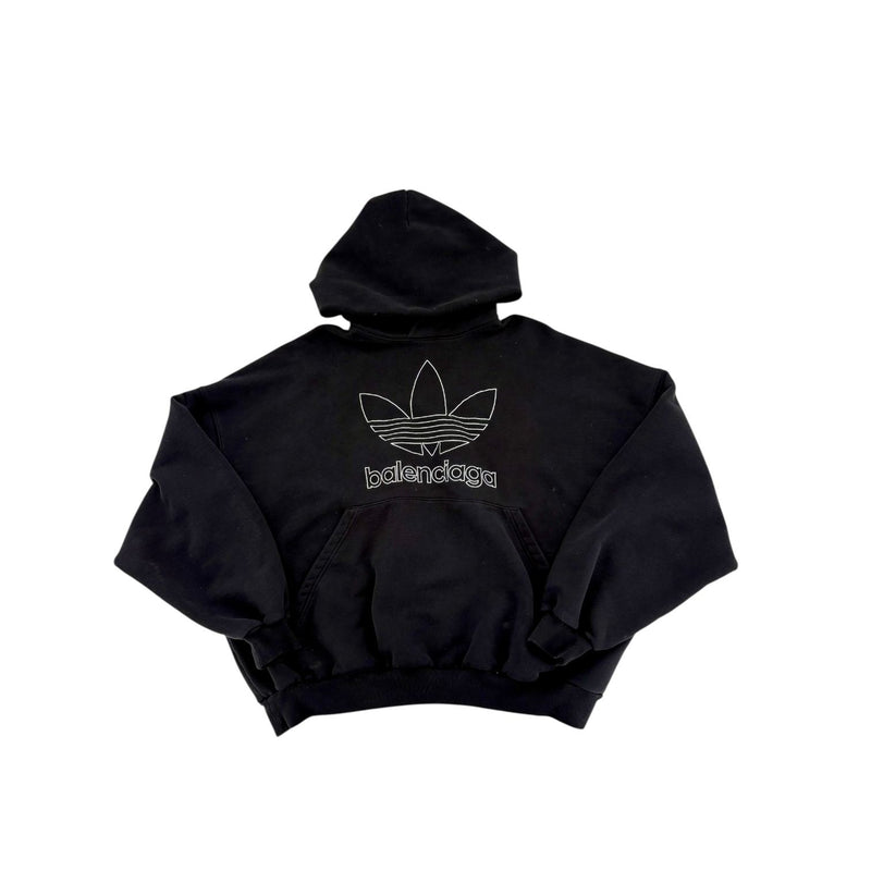Balenciaga Adidas Hoodie Black
