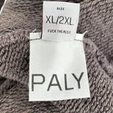 Paly Distressed Zip Hoodie Brown