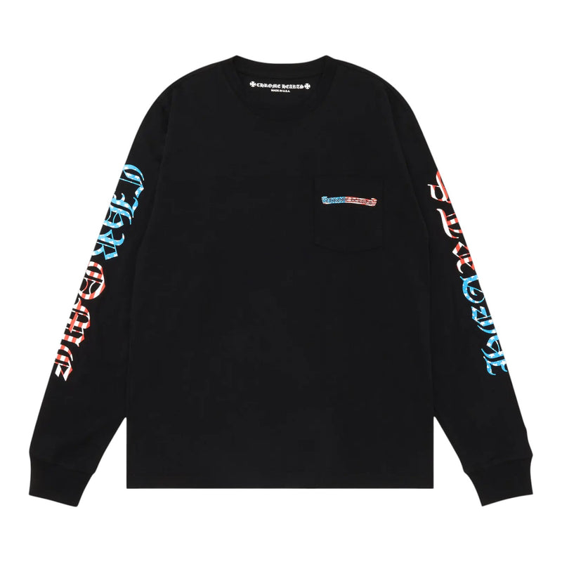 Chrome Hearts Matty Boy USA Flag Long Sleeve Black