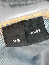Amiri MX1 Black Ribbed Denim Light wash