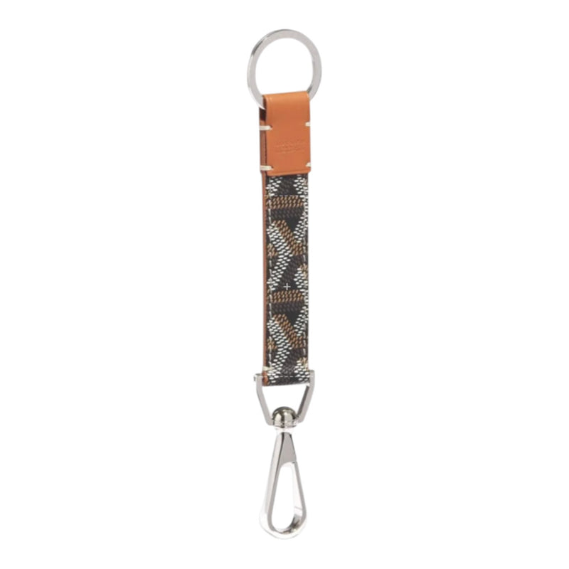 Goyard Mousqueton Key Ring Keychain Black Tan