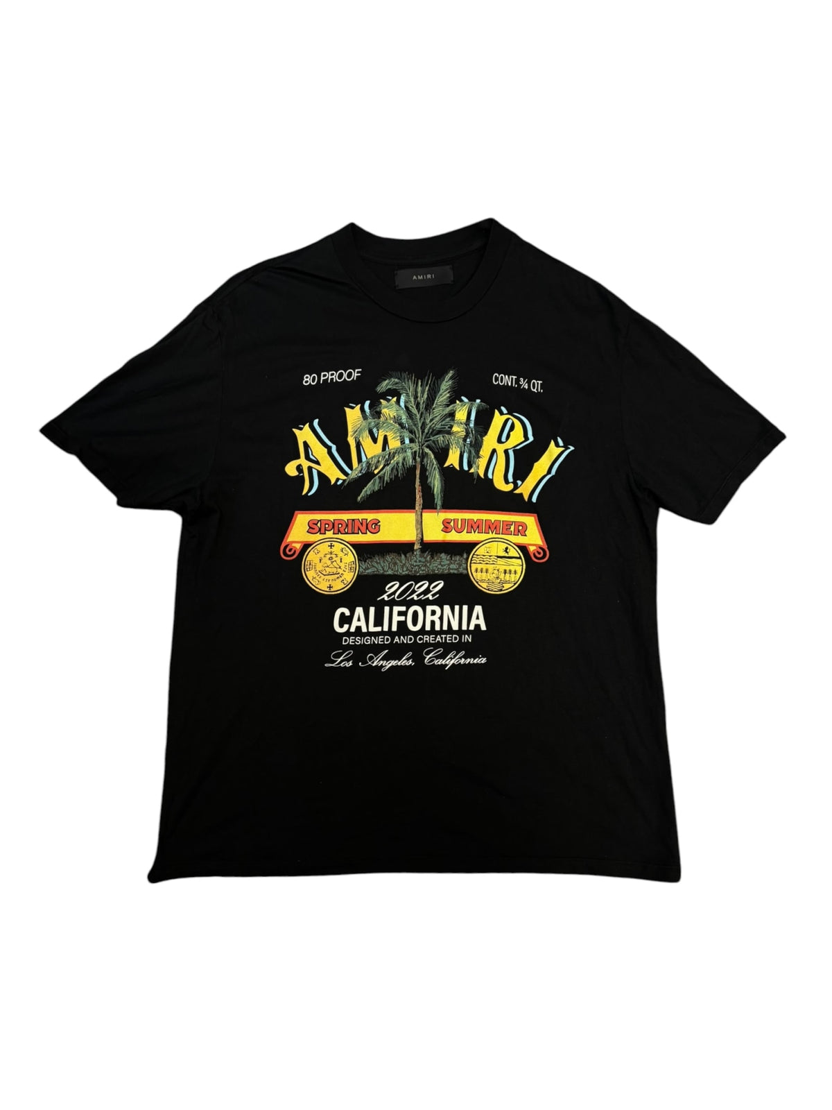 AMIRI Rum Label T-shirt Black