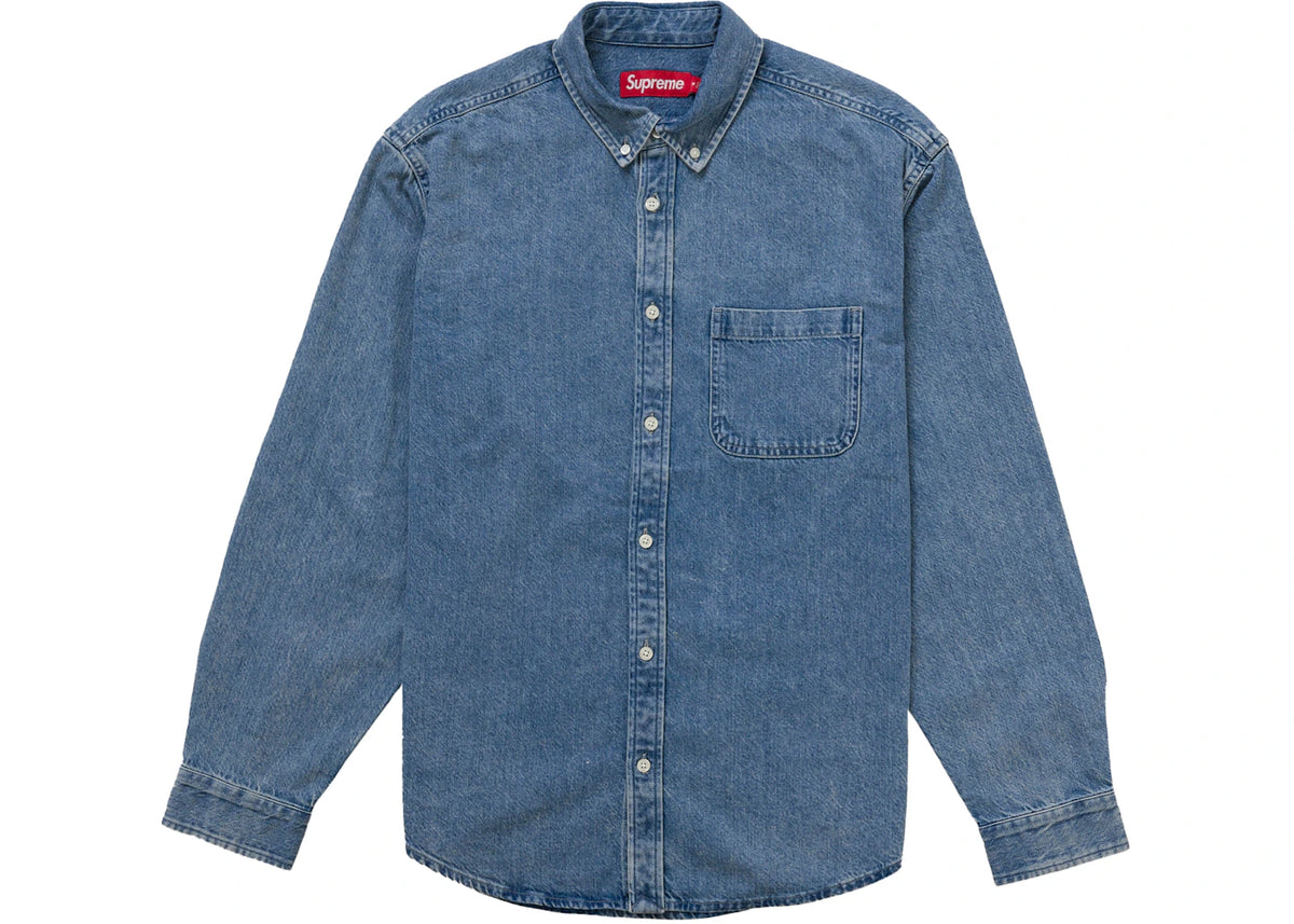 Supreme Applique Denim Shirt Indigo
