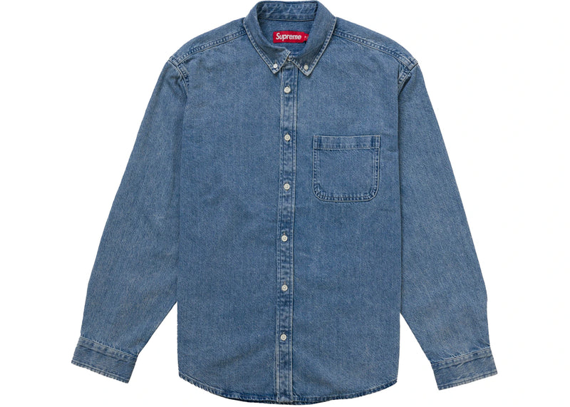 Supreme Applique Denim Shirt Indigo