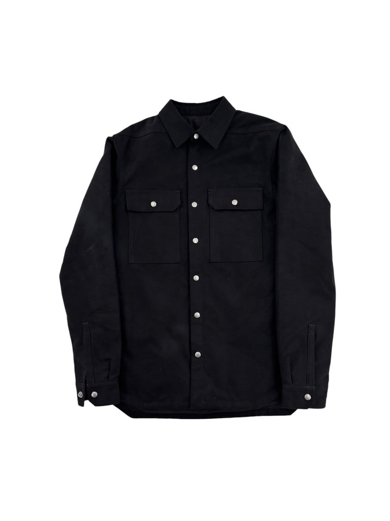Rick Owens Cotton Twill Jacket Black