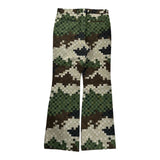 Louis Vuitton Damoflage Tailored Flared Pants Green