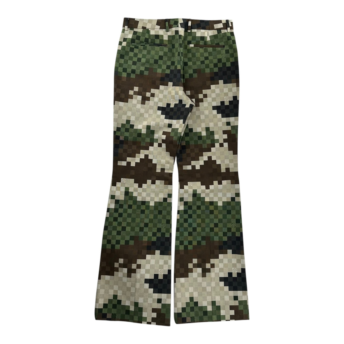 Louis Vuitton Damoflage Tailored Flared Pants Green