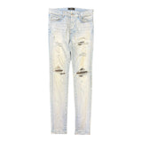 Amiri MX1 Camo Suede Patch Jeans