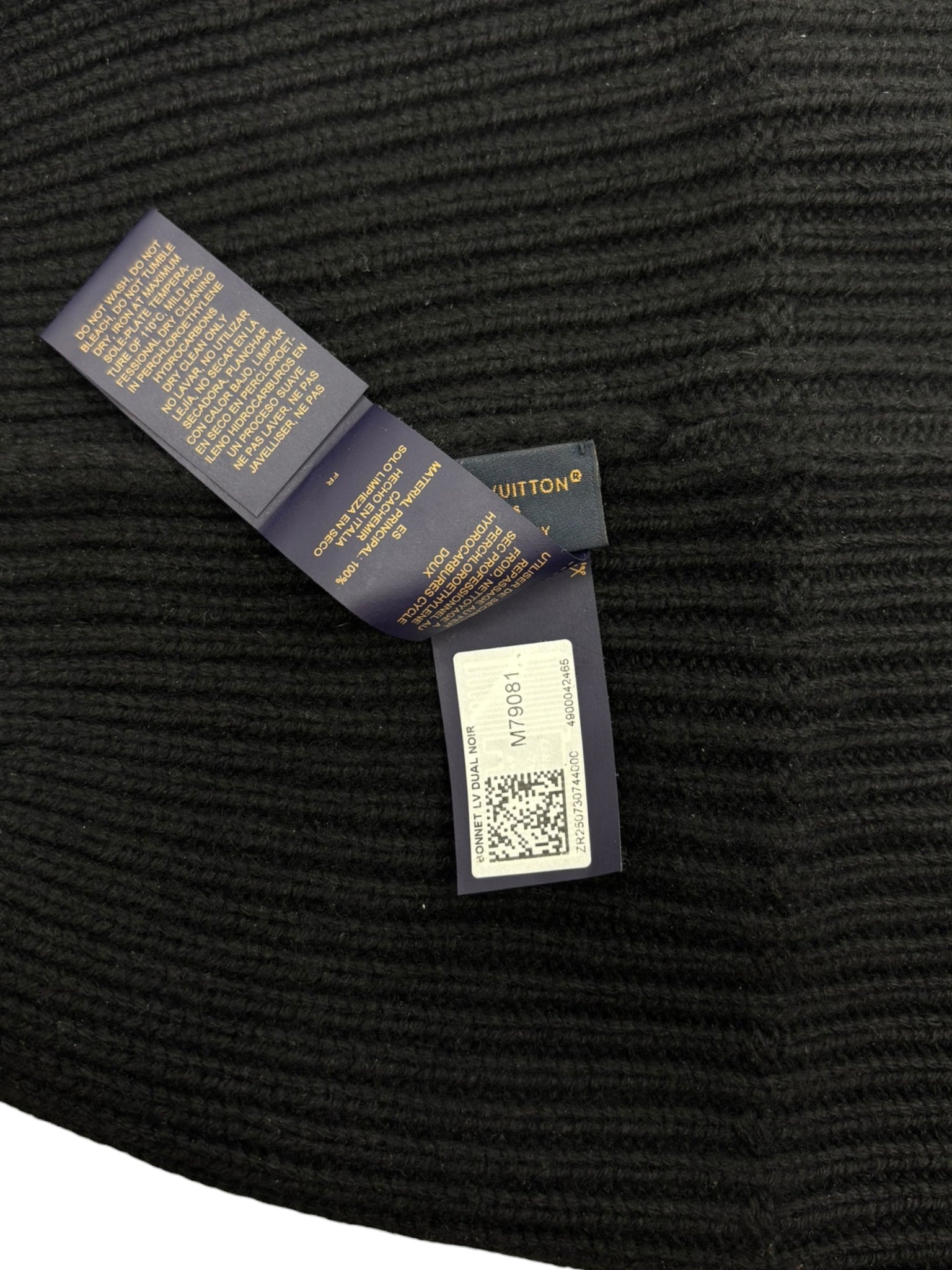 Louis Vuitton LV Dual Beanie Black