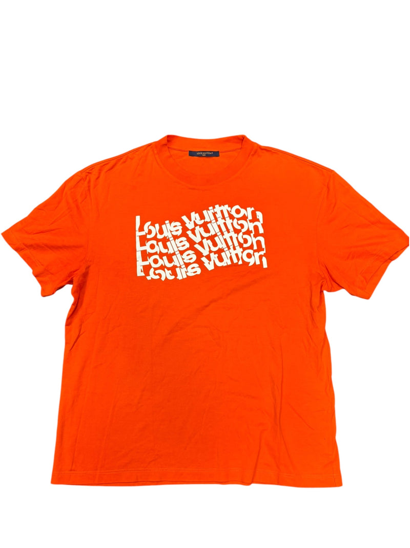 Louis Vuitton Graphic Print Tee Orange