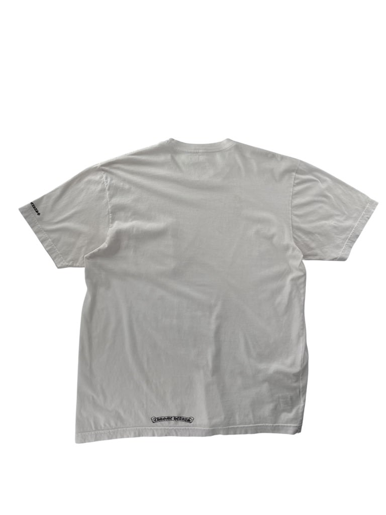 Chrome Hearts Neck Letters Logo T-shirt White