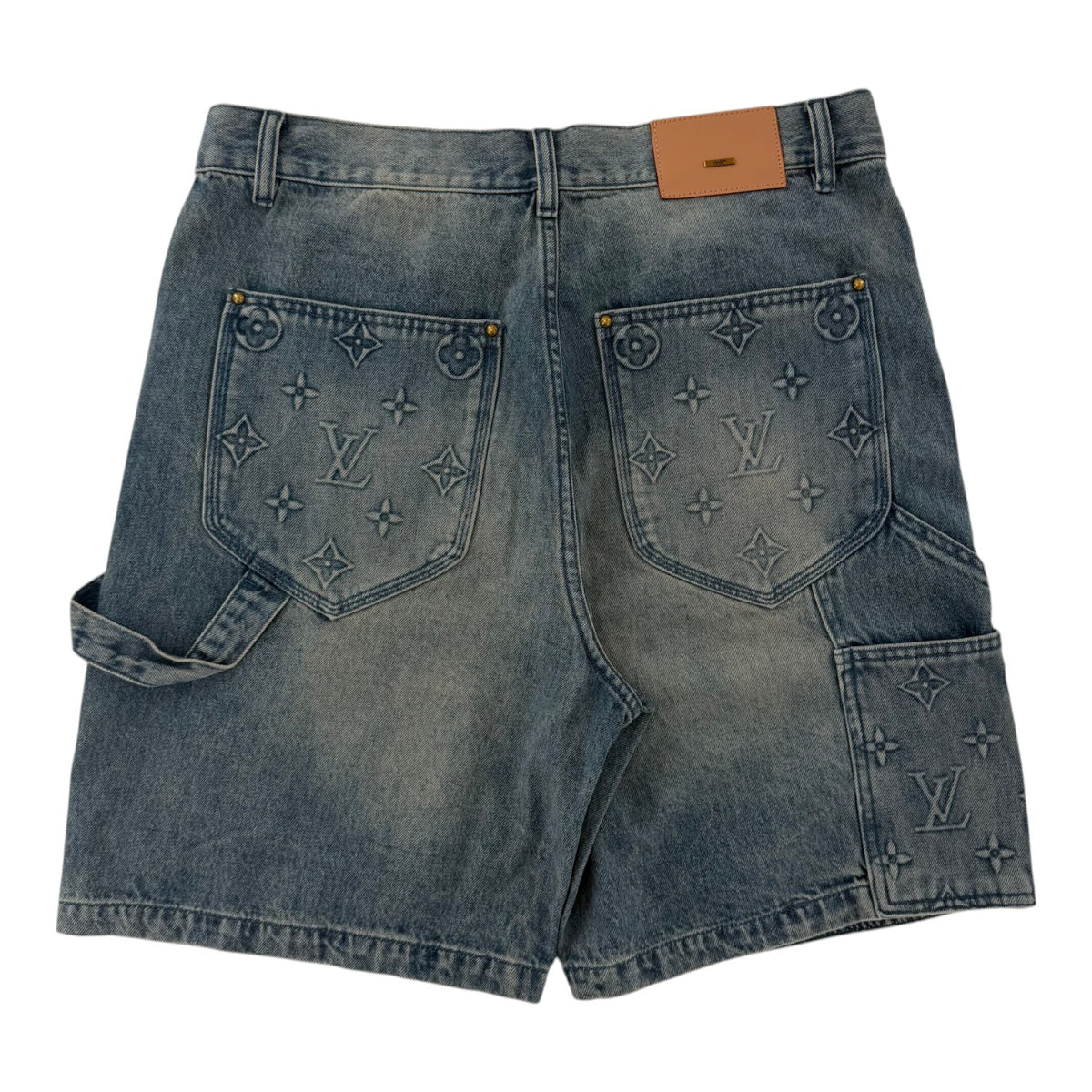 Louis Vuitton Denim Carpenter Shorts Blue