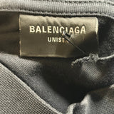 Balenciaga Off Shore Long Sleeve Shirt Faded Black Red