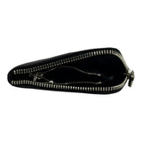 Chrome Hearts Leather Cross Patch Zipper Wallet Black