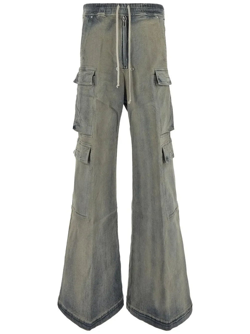 Rick Owens Double Cargo Pants Jumbo Bela Mineral Pearl