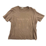 Saint Laurent Logo Tee Brown