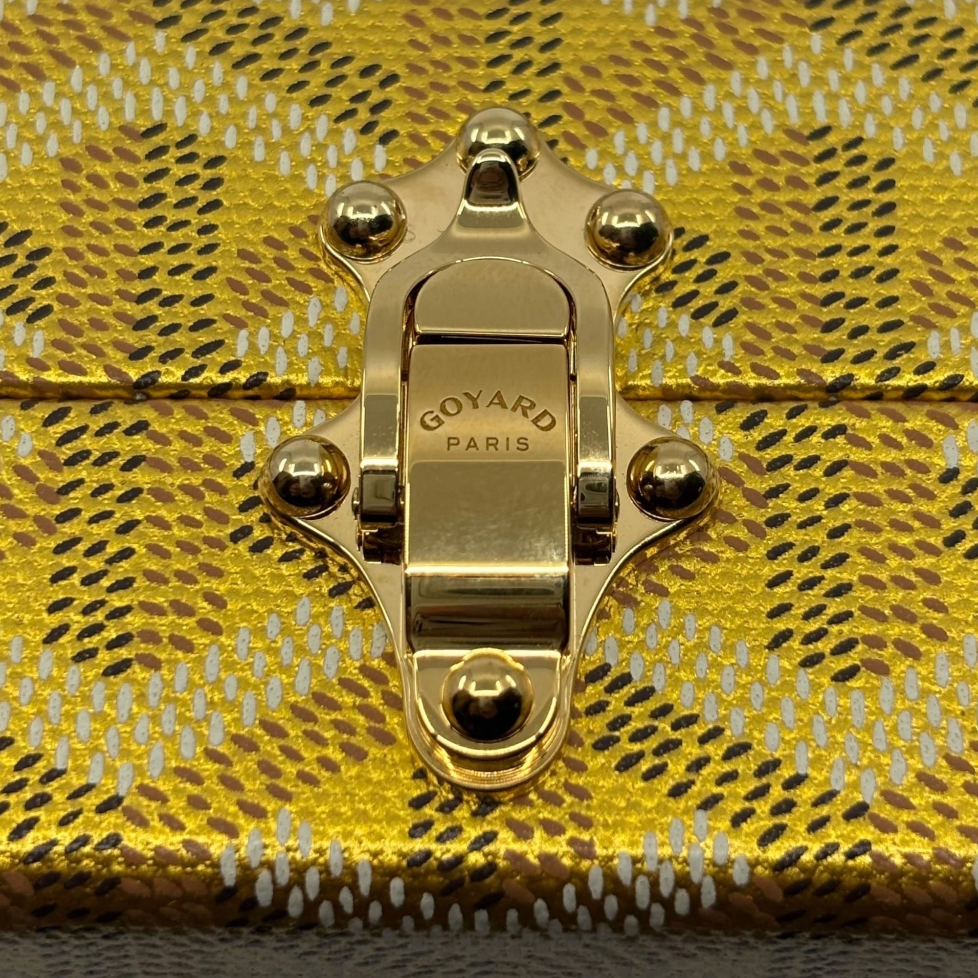 Goyard Minaudiere Trunk Bag Gold