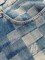 Louis Vuitton Damier Damoflage Denim Skate Pants Blue