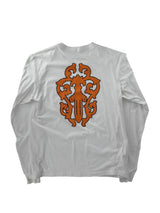 Chrome Hearts Stripe Dagger Logo L/S Tee White