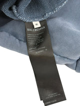 Balenciaga Burning Unity Zip Up Hoodie Blue