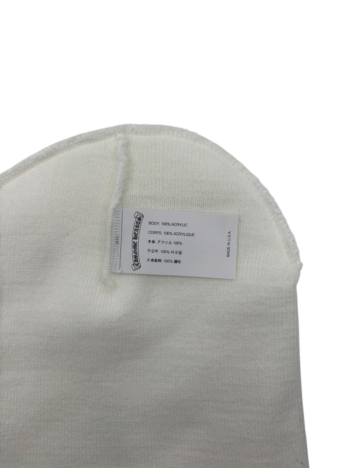 Chrome Hearts CH Beanie White