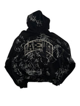 Balenciaga Skater Zip-Up Hoodie Black