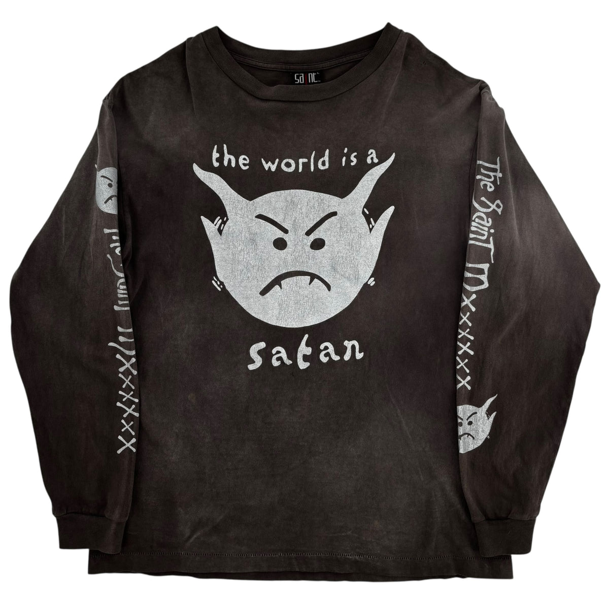 Saint Michael Satan Longsleeve Shirt "Grey"